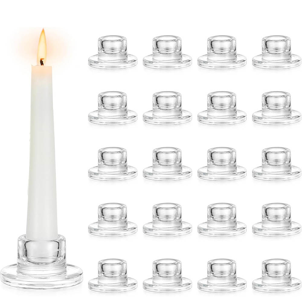 Candle Quotes - Подсвечники прозрачные короткие конические для центральных