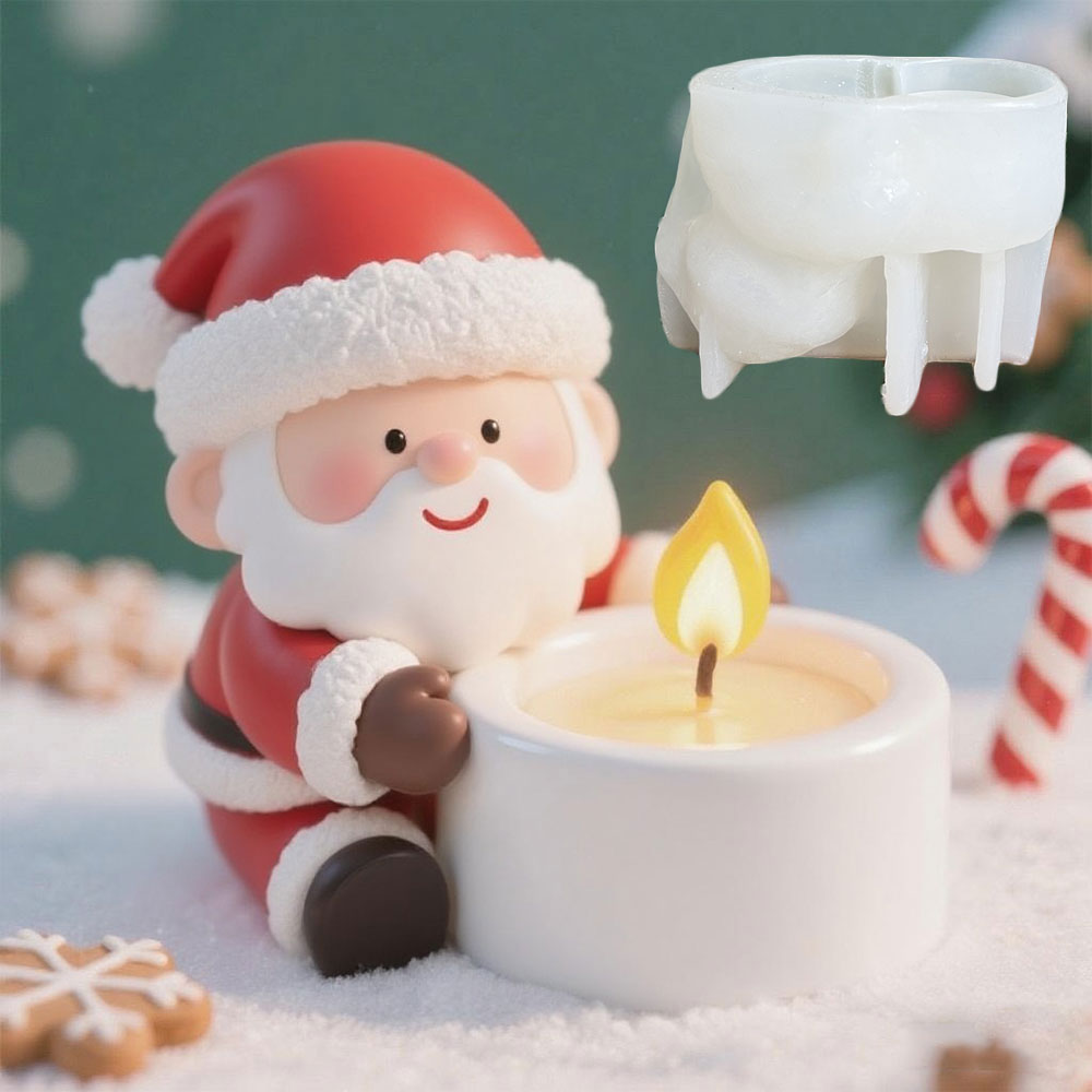 Candle Quotes - DIY Санта-Клаус подсвечник силиконовая форма милые
