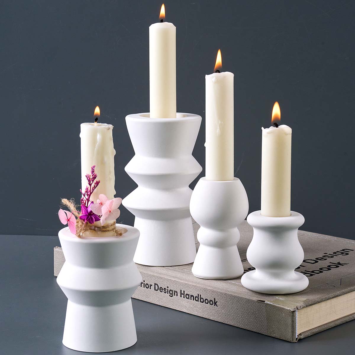 Candle Quotes - Скандинавский подсвечник, силиконовая форма, сделай сам,