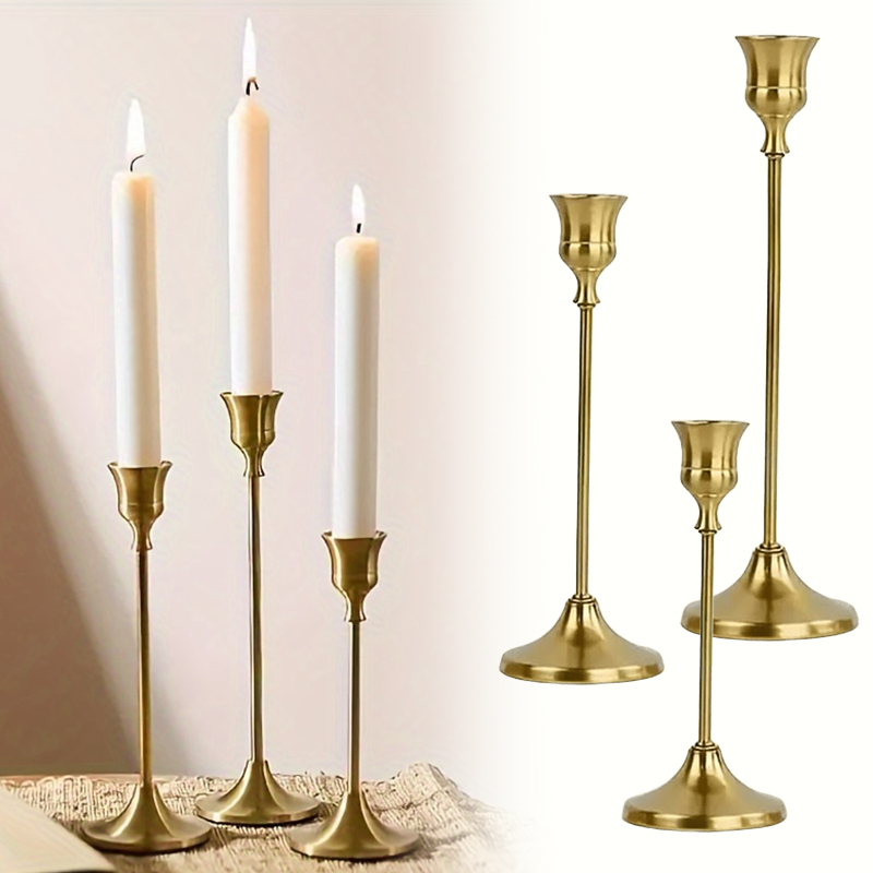 Candle Quotes - 3-12 шт. винтажные элегантные металлические подсвечники