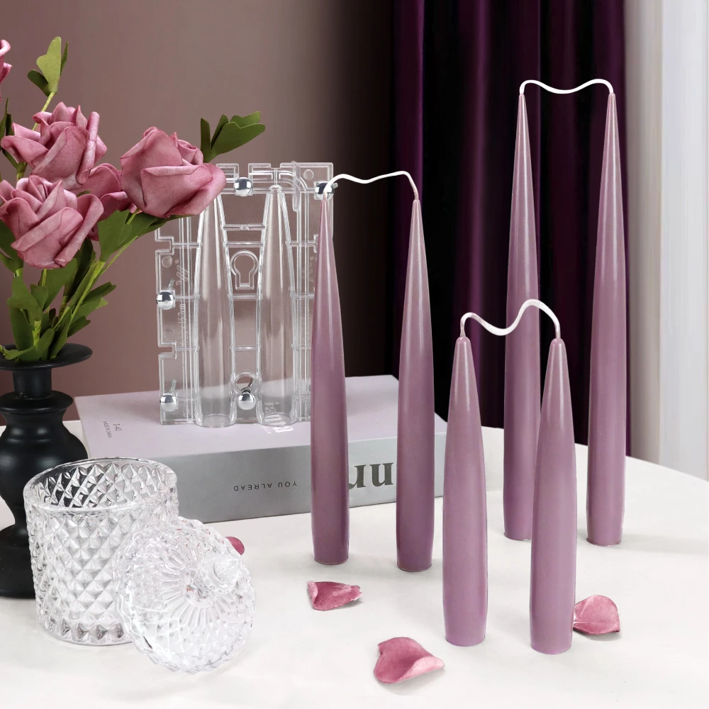 Candle Quotes - Двусторонняя колонна, свеча, акриловая форма, соединительный