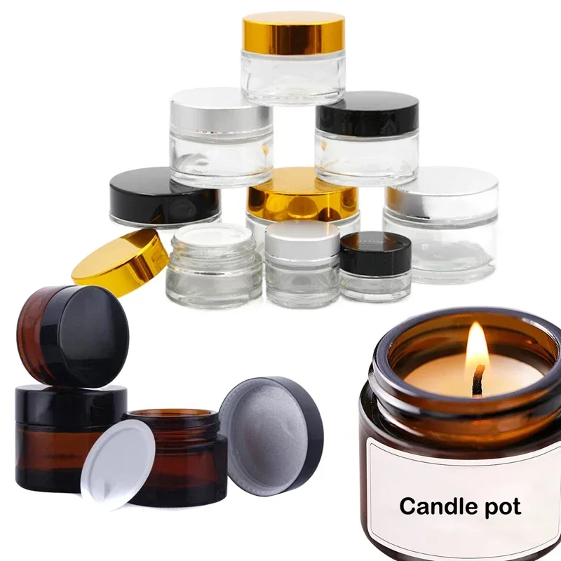 5 шт. 5 г-100 г мини янтарные  – обзор и цена Candle Supplies Glass Jars