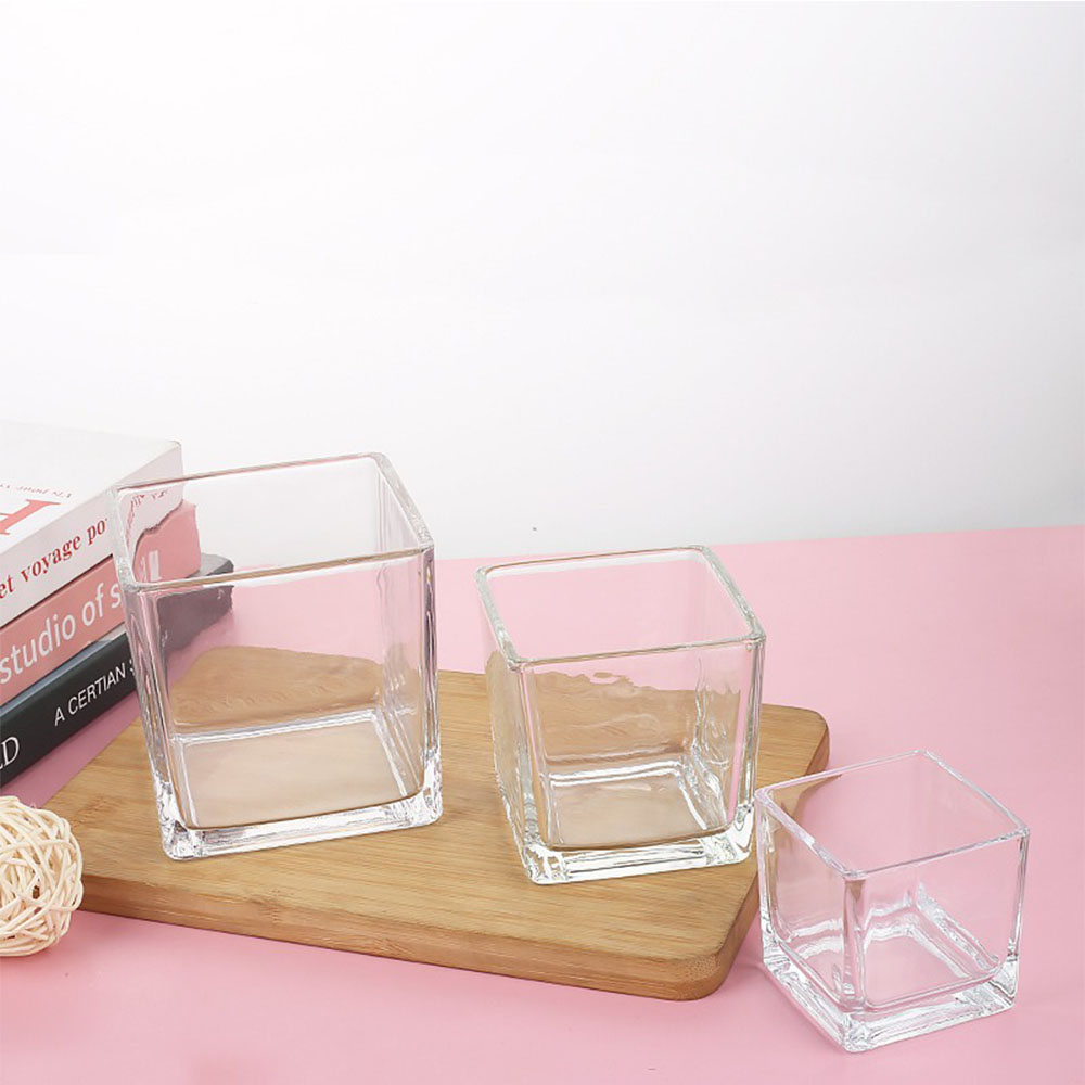 Геометрический квадратный подс – обзор и цена Candle Supplies Glass Jars
